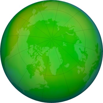 Arctic ozone map for 2020-06